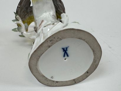Large polychrome porcelain subject decorated...