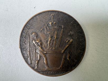 Lot of 8 bronze medals.
19th century.
D....