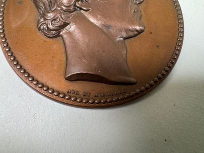 Lot of 5 bronze medals.
19th century.
D....