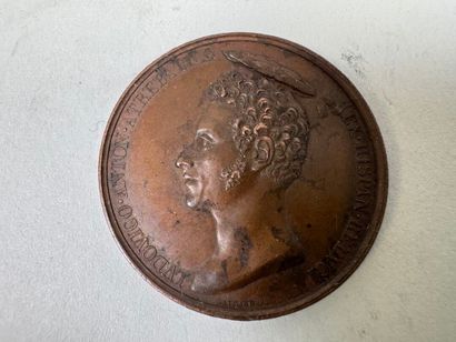 Lot of 5 bronze medals.
19th century.
D....