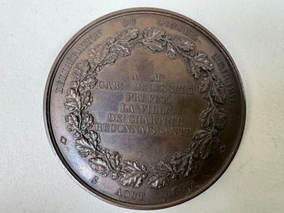 Lot of 4 bronze medals.
19th century.
D....