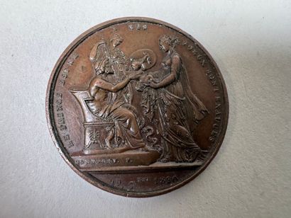 Lot of 8 bronze medals.
19th century.
D....