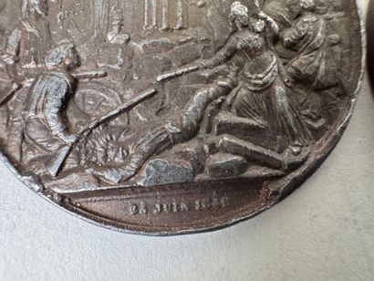 Lot of 8 bronze medals.
19th century.
D....