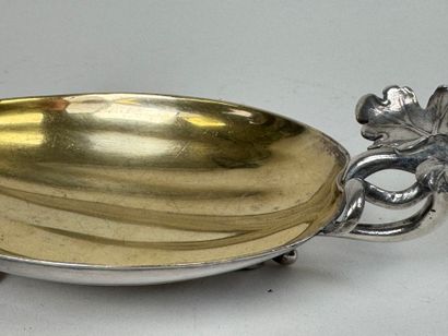 CHRISTOFLE .
Silver-plated butter dish and...