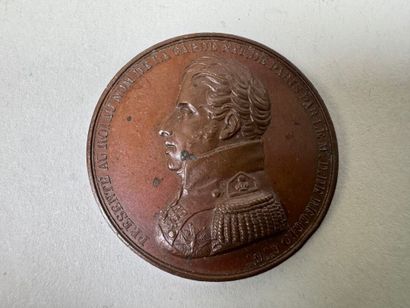 Lot of 5 bronze medals.
19th century.
D....