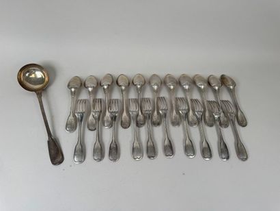Partie de ménagère en argent 950/1000, modèle...
