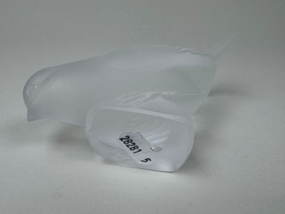 LALIQUE.
Oiseau.
Sujet en verre moulé, pressé...