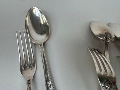 Partie de ménagère en argent 950/1000, poinçon...