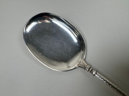 Pelle à glace en argent 950/1000, modèle...