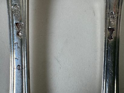 Lot de deux couverts en argent 950/1000,...