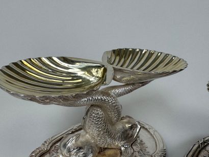 ODIOT.
Paire de coupes à condiments ou salerons...