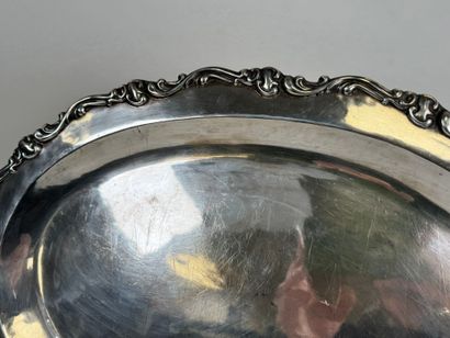 PEROU.
Grand plat en argent 925/1000, le...