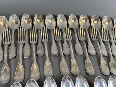 Partie de ménagère en argent 950/100, poinçon...