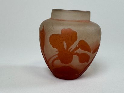 Émile GALLÉ (1846-1904).
Petit vase de forme...