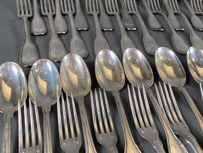 Partie de ménagère en argent 950/100, poinçon...