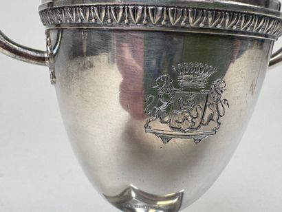 Moutardier en argent 950/1000, poinçon Minerve,...