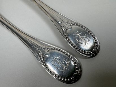 Couvert de baptême en argent 950/1000 modèle...