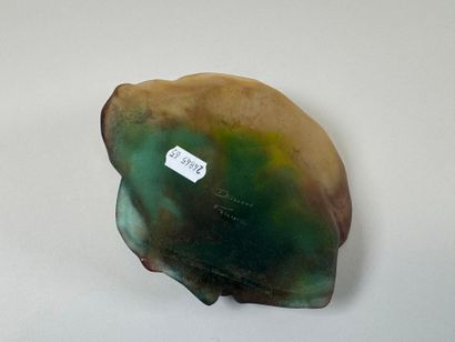DAUM Nancy.
Vide-poche en pâte de verre polychrome...