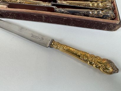 Partie de ménagère en vermeil 950/1000, poinçon...