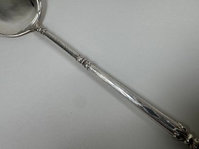 Pelle à glace en argent 950/1000, modèle...