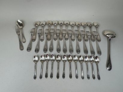 Partie de ménagère en argent 950/1000, poinçon...