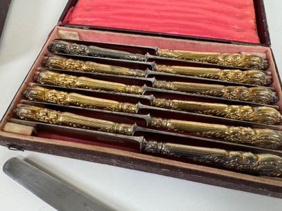 Partie de ménagère en vermeil 950/1000, poinçon...