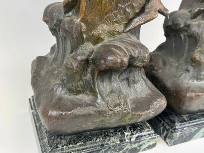 School, 20th century.
Large pair of regula...