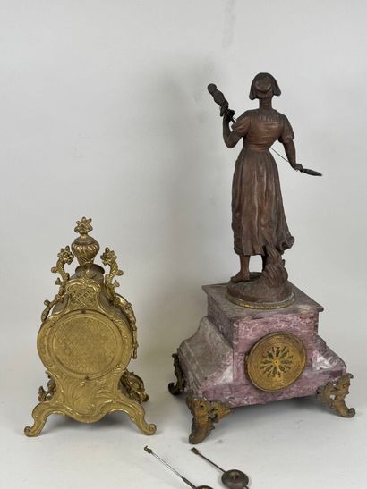 After CHAUVIN (19th-20th). 
La Fileuse. 
Marble...