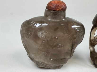 ASIA, 20th century.
Two rock crystal and...