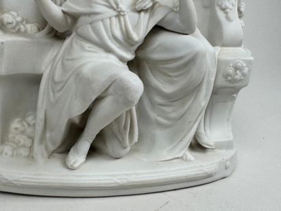 20th century school. 
Lovers. 
Porcelain...