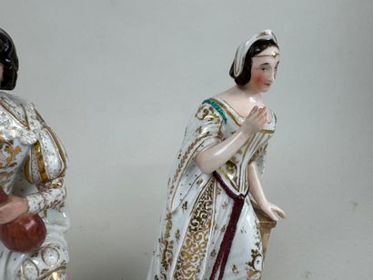 PORCELAINE DE PARIS. 
The Courtesans. 
Pair...