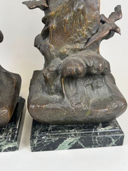 School, 20th century.
Large pair of regula...
