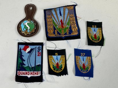 515th Train Regiment insignia brooch in enameled...