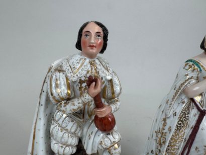 PORCELAINE DE PARIS. 
The Courtesans. 
Pair...
