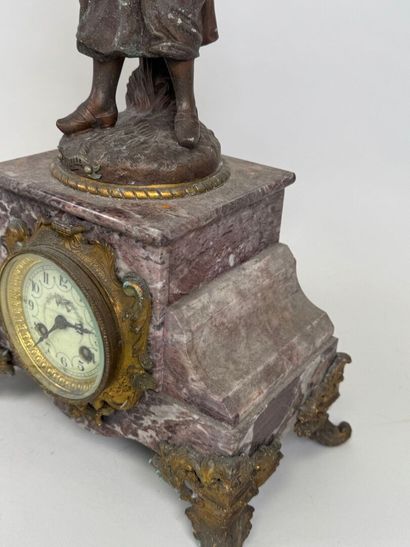 After CHAUVIN (19th-20th). 
La Fileuse. 
Marble...