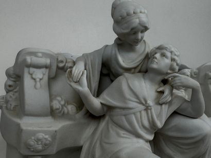 20th century school. 
Lovers. 
Porcelain...