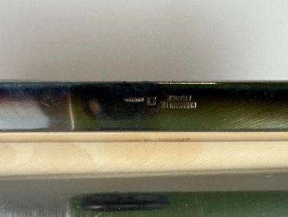 CHRISTOFLE.
Small rectangular silver-plated...