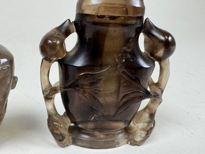 ASIA, 20th century.
Two rock crystal and...