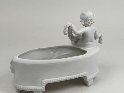 20th century school. 
Cherub with laurel...