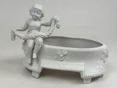20th century school. 
Cherub with laurel...