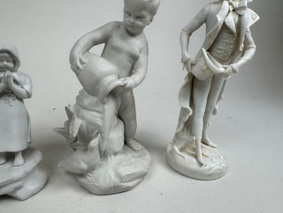 After FALCONNET. 
Angelot with amphora. 
Porcelain...