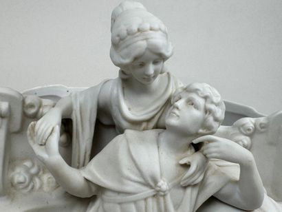 20th century school. 
Lovers. 
Porcelain...