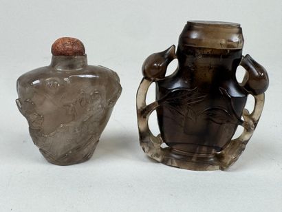 ASIA, 20th century.
Two rock crystal and...