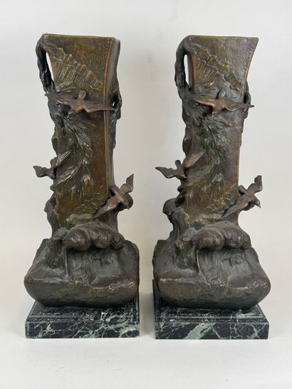 School, 20th century.
Large pair of regula...