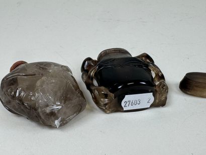 ASIA, 20th century.
Two rock crystal and...