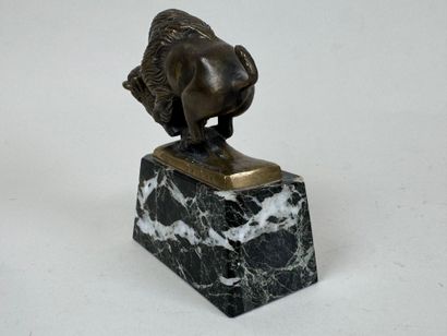 Jacques CARTIER (1907-2001) after.
Bison.
Bronze...