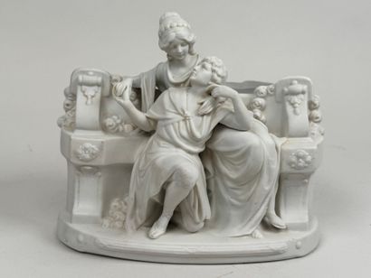 20th century school. 
Lovers. 
Porcelain...