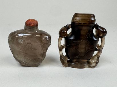 ASIA, 20th century.
Two rock crystal and...
