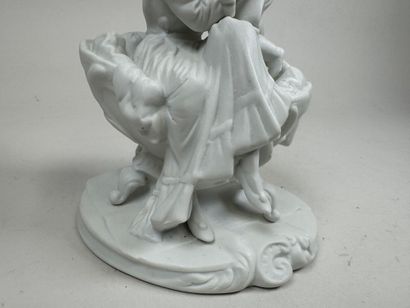 20th century school. 
Mother and Child. 
Porcelain...