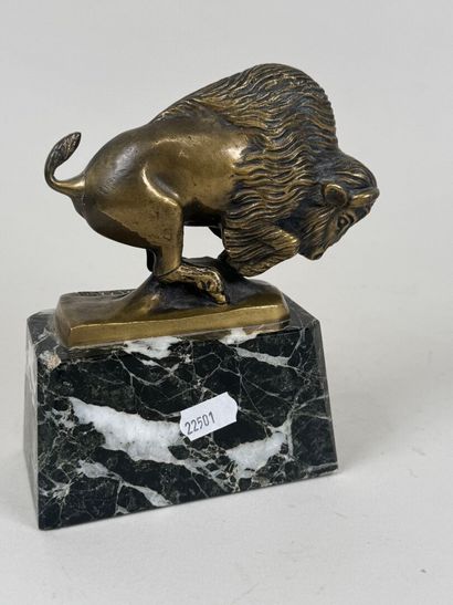 Jacques CARTIER (1907-2001) after.
Bison.
Bronze...